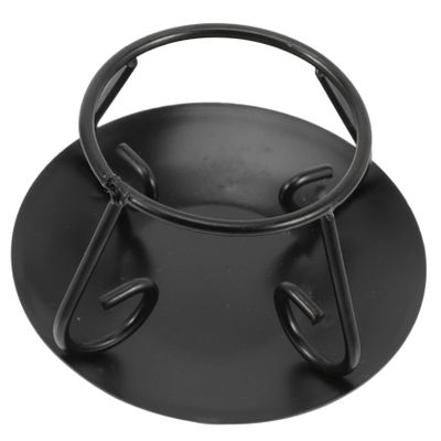 Amosfun 3pcs Vintage Cast Iron Cauldron Pot Stand Holder Decor Ornament Stand for Stove