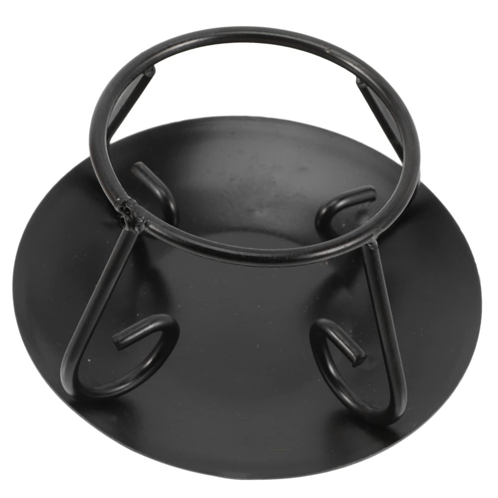 Amosfun 3pcs Vintage Cast Iron Cauldron Pot Stand Holder Decor Ornament Stand for Stove