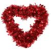 ABOOFAN Heart Shaped Wreath Decoration Valentine's Day Wedding Ornament Faux Flower Garland for Romantic Atmosphere Easy to Home Decor Day Party Supplies view 1