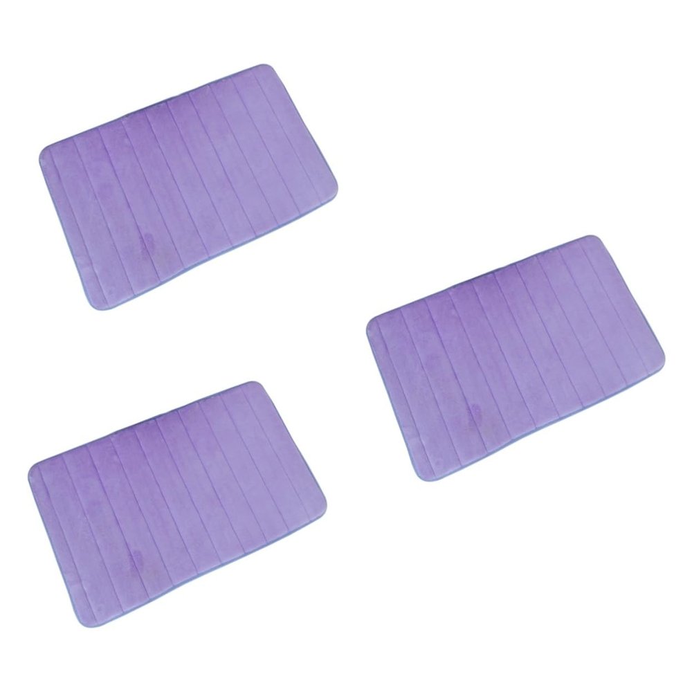 DECHOUS 3pcs Super Bathroom Rug Carpet Door Mat High Absorption for Home Decor