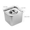 Ciieeo Stainless Steel Seasoning Jar Lid Versatile Condiment Storage Pot for Sugar Spices and Household Use Container for Kitchen Restaurant and Home Dining view 3