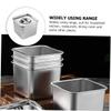 Ciieeo Stainless Steel Seasoning Jar Lid Versatile Condiment Storage Pot for Sugar Spices and Household Use Container for Kitchen Restaurant and Home Dining view 4