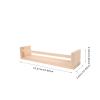 HOLIDYOYO Creative Wooden Wall Shelf Floating Book Shelf for Bedroom Bathroom Storage Unique Design for Entryway Living Room Sturdy Construction Smooth Edges Versatile Decor view 3