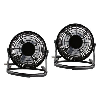 LIFKOME 2pcs Mini Desk Fan Usb Powered Portable Personal Air Circulator Quiet for Home Office Use Small Fan for Desktop Bedroom Travel