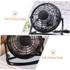 LIFKOME 2pcs Mini Desk Fan Usb Powered Portable Personal Air Circulator Quiet for Home Office Use Small Fan for Desktop Bedroom Travel view 4