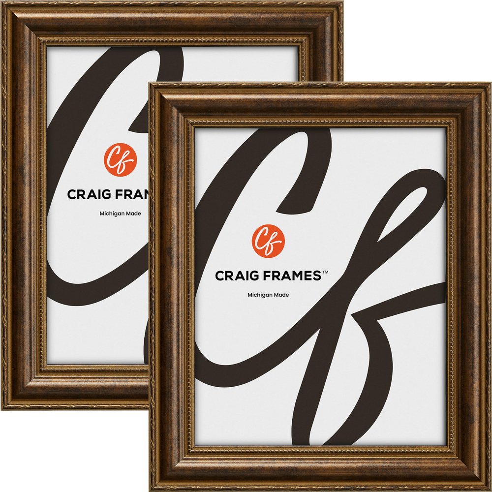Craig Frames Victoria, 24x27 Picture Frame, Ornate Bronze, Set of 2