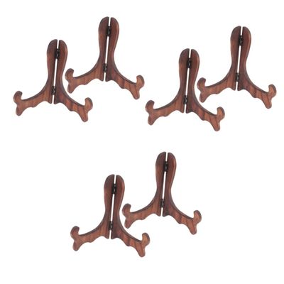 Cabilock 6pcs Plate Display Stand Easel Rack for Collectibles Art and Photos Desktop Holder for Tea Parties Weddings and Fundraisers Sturdy and Safe Display