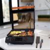 22 Inch Blackstone Electric Griddle Nonstick with Lid, 8001 E-Series Tabletop Large Griddle with Blackstone Griddle Accessories For Indoor and Outdoor Use and Wholesalehome Reusable Gloves and Cloth view 2