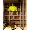 HEBXMF Retro Style Pendant Light,E27 Screw Single-head Chandelier,Creative Personality Green Glass Hanging Lamp Lampshade,Restaurant Hotel Coffee House Decorative Lighting Fixtures view 3