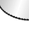 36" Inch Round Glass Table top - 1/2" Thick - Gemstone Edge view 2
