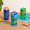 Ello Kids Bop 12 oz Spill Resistant Tritan Tumbler With Removable Straw | Built In Carry Handle | 3 Pack (Cars, Dogs, Dinos) view 2