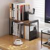 Mitus Shelf Organizer and Storage, Tiered Wood Cabinet Rack for The Kitchen Counter, Bathroom Counter, Pantry Cupboard, Office Desk Bookshelf, 12" Wide Walnut Brown and Black (Large) view 2