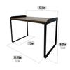 Mitus Shelf Organizer and Storage, Tiered Wood Cabinet Rack for The Kitchen Counter, Bathroom Counter, Pantry Cupboard, Office Desk Bookshelf, 12" Wide Walnut Brown and Black (Large) view 3