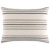 Pine Cone Hill Ellison Stripe Linen Chenille Ivory Sham, Standard Size, Ivory Stripe Pattern view 2