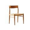 SYRIS Office Computer Desk Chair Game Rope Woven Seat Dining Chair Solid Wood Living Room Chair Retro Country Farmhouse Style Back Chair 19 Inches Backrest Office Chair, 50*49*77.5cm view 1