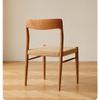SYRIS Office Computer Desk Chair Game Rope Woven Seat Dining Chair Solid Wood Living Room Chair Retro Country Farmhouse Style Back Chair 19 Inches Backrest Office Chair, 50*49*77.5cm view 3