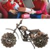 Fabater Metal Motorcycle Model, Smoothing Rotatable Wheels Metal Motorcycle for Office view 4