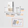 JLXJYS 4pcs Wall Mount Clear Magazine Display Holder StandTransparent Hanging Magazine Rack for Living Room Office HomeLiterature Storage Organizer (Size : 80x5x15cm(31.4x1.9x5.9in)) view 3