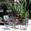 Abode Homewares Rustic Double Old Fashioned Acrylic Drinkware, Set of 6, Light Gray, 14.6 oz. view 3