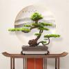 Simulation Potted Plants Bonsai Tree Artificial Bonsai Tree Indoors Outdoor Artificial Bonsai Pine Tree Faux Potted Plants House Plants for Bathroom Home Kitchen Office Feng Shui Decor Fake Plant Gree view 3