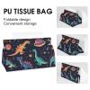 Dinosaur PlanetRocket Tissue Box Cover, PU Leather Rectangular Tissue Box Case Organizer Holder Vanity Dresser Night Stand Table Countertop Home Office Car 7.7X4.7X4.3'' view 4