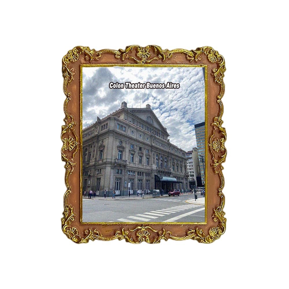 Colon Theater Buenos Aires Argentina Refrigerator Magnet 3D Travel Souvenir Fridge Decoration Magnetic Sticker Craft Collection