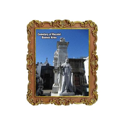 Cemetery of Recolet Buenos Aires Argentina Refrigerator Magnet 3D Travel Souvenir Fridge Decoration Magnetic Sticker Craft Collection