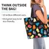 MANQINF Cute Cat Tote Bag: Large Capacity Reusable Shopping Bag for Women - Cat-04 view 2