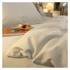 QuKan Bed, Skin-Friendly Comforter Covers Simple Style Bed Linen Compatible with Home Soft Duvet Covers (No Pillowcase), Full 180x220cm 1pc, White, MM-102 view 4