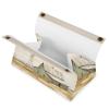 Farmhouse Tissue Box Cover, PU Leather Rectangular Tissue Box Case Organizer Holder Vanity Dresser Night Stand Table Countertop Home Office Car 7.7X4.7X4.3'' view 2