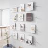 JLXJYS 4pcs Wall Mount Clear Magazine Display Holder StandTransparent Hanging Magazine Rack for Living Room Office HomeLiterature Storage Organizer (Size : 70x5x15cm(27.5x1.9x5.9in)) view 2