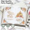 96Pcs Fairytale Princess Plates and Napkins Once Upon a Time Party Tableware Set Plates for Wedding Girl Pink Floral Gold Castle Dinnerware for Birthday Party Baby Shower Decoration Supplies Serve 24 view 3