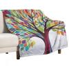 Throw Blankets, Rainbow Tree Blanket Premium Super Soft Cozy Warm Bed Blanket Couch Decorative Throw Blankets for Living Room Bedroom Dorm view 1