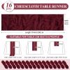 16 Pack Cheesecloth Table Runner Burgundy, 35 x 70 Inch Gauze Cheese Cloth Runner Rustic Boho Wedding Table Runners for Wedding Birthday Party Bridal Shower Cake Decoration view 2