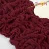 16 Pack Cheesecloth Table Runner Burgundy, 35 x 70 Inch Gauze Cheese Cloth Runner Rustic Boho Wedding Table Runners for Wedding Birthday Party Bridal Shower Cake Decoration view 4
