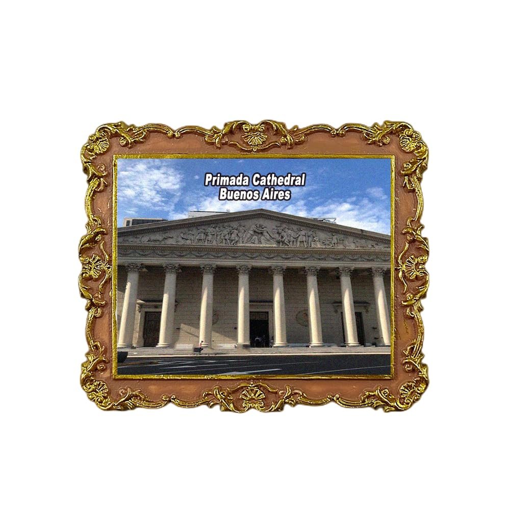 Primada Cathedral Buenos Aires Argentina Refrigerator Magnet 3D Travel Souvenir Fridge Decoration Magnetic Sticker Craft Collection