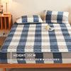 Queen King Thickened Plush Mattress Cover Warm Soft Milk Velvet Bed Fitted Sheet Breathable Elastic Fitted Mattress Protector Washable Quilted Mattress Pad ( Color : #01 , Size : Queen-150*200cm ) view 2