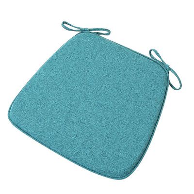 Chair Pads with Ties 18x17, Memory Foam Kitchen Chair Cushions with Ties 18 Inch, Non Slip Chair Pads for Dining Chairs Set of 2 4 6, Seat Cushions Covers Washable and Removable with Zipper