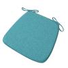 Chair Pads with Ties 18x17, Memory Foam Kitchen Chair Cushions with Ties 18 Inch, Non Slip Chair Pads for Dining Chairs Set of 2 4 6, Seat Cushions Covers Washable and Removable with Zipper view 1