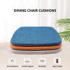 Chair Pads with Ties 18x17, Memory Foam Kitchen Chair Cushions with Ties 18 Inch, Non Slip Chair Pads for Dining Chairs Set of 2 4 6, Seat Cushions Covers Washable and Removable with Zipper view 2