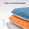 Chair Pads with Ties 18x17, Memory Foam Kitchen Chair Cushions with Ties 18 Inch, Non Slip Chair Pads for Dining Chairs Set of 2 4 6, Seat Cushions Covers Washable and Removable with Zipper view 3