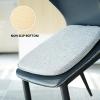 Chair Pads with Ties 18x17, Memory Foam Kitchen Chair Cushions with Ties 18 Inch, Non Slip Chair Pads for Dining Chairs Set of 2 4 6, Seat Cushions Covers Washable and Removable with Zipper view 4