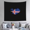 UNDEX Iceland Terrain Map Flag Tapestries Banners 60in*51in Wall Tapestry Aesthetic Wall Hanging Wall Decor For Bedroom Living Room Dorm Home Decoration view 1