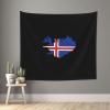 UNDEX Iceland Terrain Map Flag Tapestries Banners 60in*51in Wall Tapestry Aesthetic Wall Hanging Wall Decor For Bedroom Living Room Dorm Home Decoration view 3
