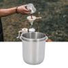 Coffee Dosing Cup, 150ml 58mm HandsFree Stainless Steel Universal Inverted Coffee Powder Cup Powder Receiving Cup Espresso Coffee Accessrioes for Coffee Machine Home Coffee Shop view 2