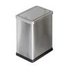 ENGENDER Garbage Can for Office Toilet Trash Can with Cover Stainless Steel Household Living Room Bathroom Simple Toilet Paper Basket Narrow and Small with Cover Trash Can (Color : A, Size : Small) view 1