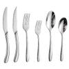 Silverware Set for 4 Luxury Thickened and Weighted Flatware Set 24 Pieces Elegant Tableware Set 18/10 Stainless Steel Cutlery Set Utensil Sets for Home Restaurant Smooth Mirror Surface view 1
