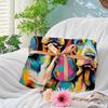365CUSGIFTS - Basset Hound 1 Abstract Colorful Warm Plush Blankets for All Season, Fleece Blankets and Sherpa Blanket, Super Soft Cozy Blankets Blanket for Bed view 4