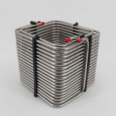 Aimeryup Water Chiller, Wort Chiller Stainless Steel Square 2-Way 5/16"(8mm) OD Tubing High Efficiency Draft Beer Box DIY Kegerator