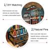Hanging Wine Rack with Glass Holder and Shelf, Ceiling Mounted Wine Glass Rack Height Adjustable Industrial Hanging Wine Bottle Holder, Black Metal Iron Ceiling Bar Decoration Shelf ( Size : L 180cm/7 view 4
